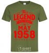 Men's T-Shirt This Legend was born in May 1958 millennial-khaki фото