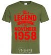 Men's T-Shirt This Legend was born in November 1958 millennial-khaki фото