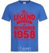 Men's T-Shirt This Legend was born in November 1958 royal-blue фото