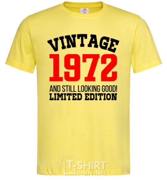 Men's T-Shirt Vintage 1972 cornsilk фото