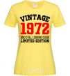 Women's T-shirt Vintage 1972 cornsilk фото