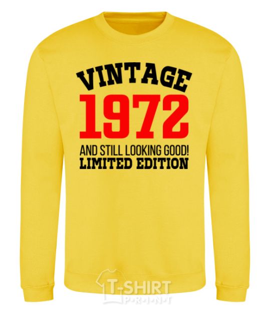 Sweatshirt Vintage 1972 yellow фото