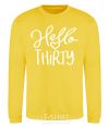 Sweatshirt Hello thirty yellow фото