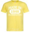 Men's T-Shirt Made in 1948 All Original Parts cornsilk фото