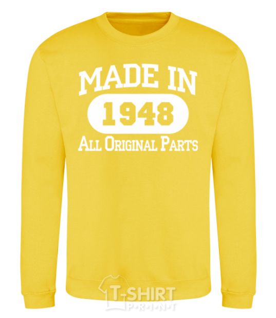 Sweatshirt Made in 1948 All Original Parts yellow фото