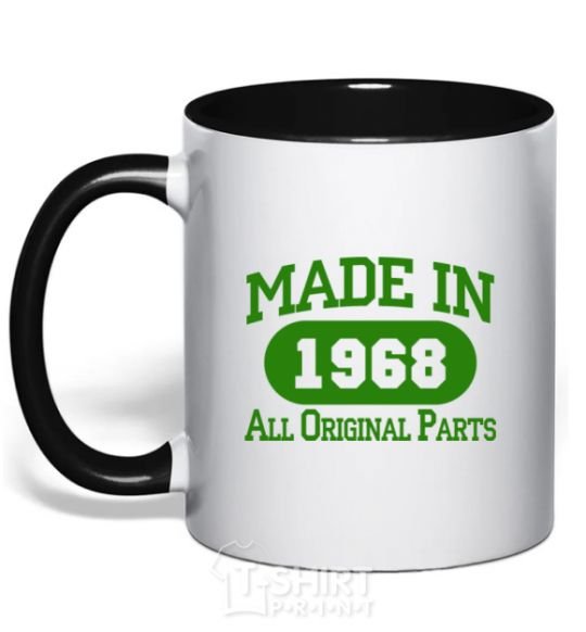 Mug with a colored handle Made in 1968 All Original Parts black фото