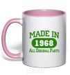 Mug with a colored handle Made in 1968 All Original Parts light-pink фото