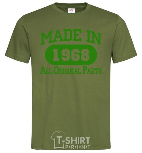 Men's T-Shirt Made in 1968 All Original Parts millennial-khaki фото