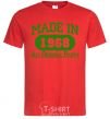 Men's T-Shirt Made in 1968 All Original Parts red фото