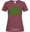 Women's T-shirt Made in 1968 All Original Parts burgundy фото