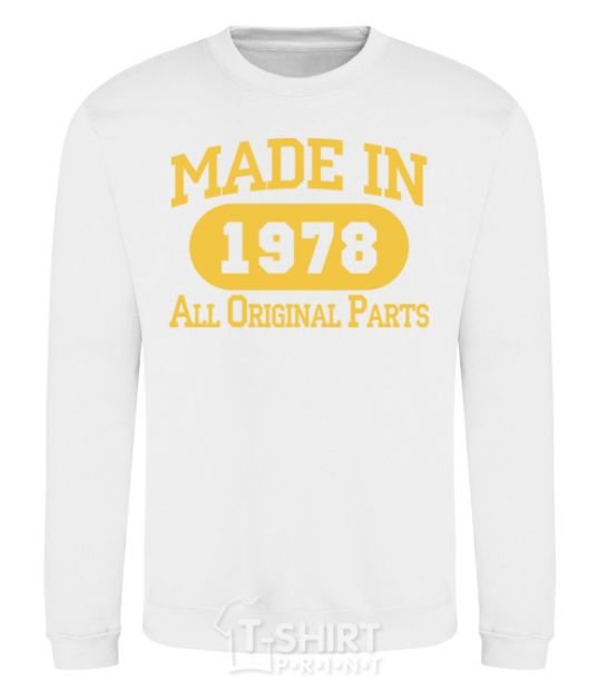 Sweatshirt Made in 1978 All Original Parts White фото