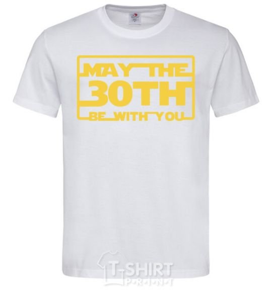 Men's T-Shirt May the 30th be with you White фото