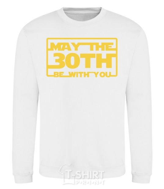 Sweatshirt May the 30th be with you White фото