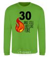 Sweatshirt 30 and still hot like fire orchid-green фото