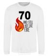 Sweatshirt 70 and still hot like fire White фото