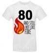 Men's T-Shirt 80 and still hot like fire White фото