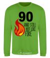 Sweatshirt 90 and still hot like fire orchid-green фото