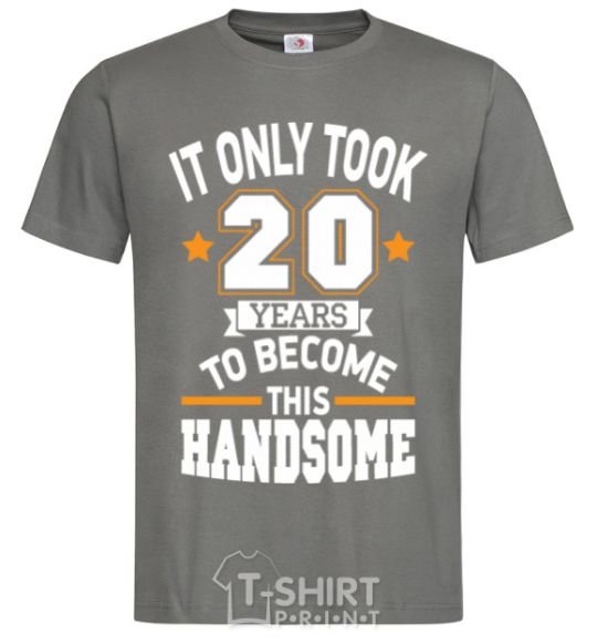 Men's T-Shirt It only took 20 years to become this handsome dark-grey фото