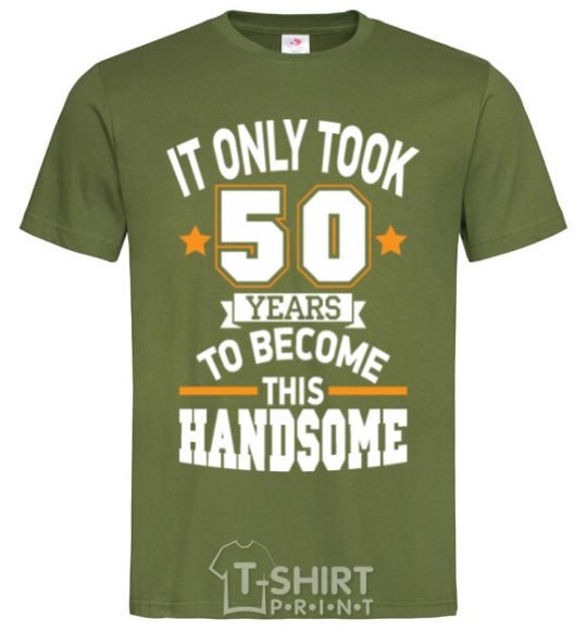 Men's T-Shirt It only took 50 years to become this handsome millennial-khaki фото