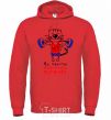 Men`s hoodie What a great man 40 bright-red фото