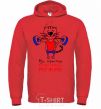 Men`s hoodie What a great man 50 bright-red фото