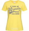 Women's T-shirt It took me 30 years to look this good cornsilk фото