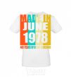 Men's T-Shirt Made in June 1978 40 years of being awesome White фото