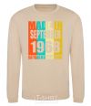 Sweatshirt Made in September 1968 50 years of being awesome sand фото