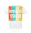 Men's T-Shirt Made in November 1968 50 years of being awesome White фото