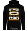 Men`s hoodie Don't hate me because i look this good at 20 black фото