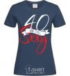 Women's T-shirt 40 and still sexy navy-blue фото