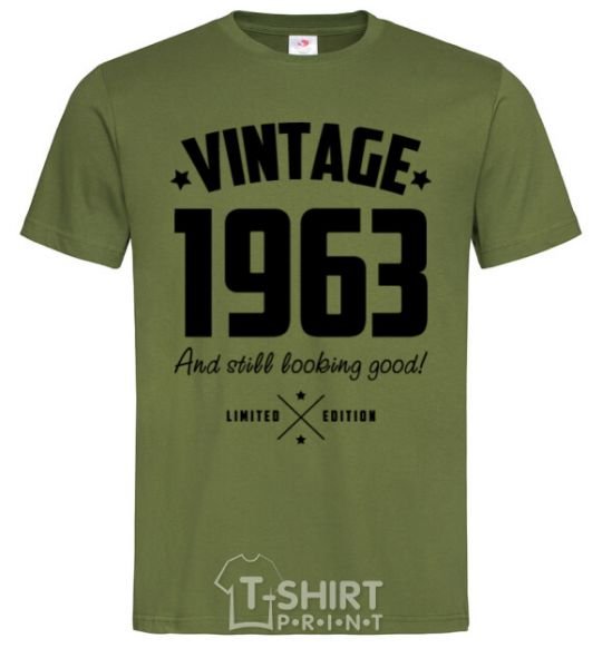 Men's T-Shirt Vintage 1963 and still looking good millennial-khaki фото