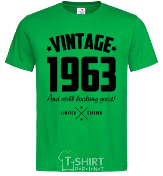 Men's T-Shirt Vintage 1963 and still looking good kelly-green фото