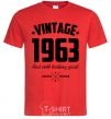 Men's T-Shirt Vintage 1963 and still looking good red фото