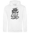 Men`s hoodie Don't hate me because i make 54 look so good White фото