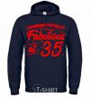 Men`s hoodie Looking totally Fabulous at 35 navy-blue фото