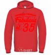 Men`s hoodie Looking totally Fabulous at 35 bright-red фото