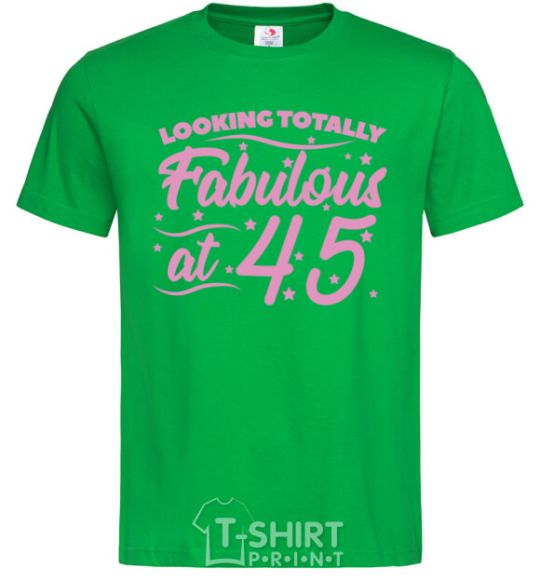 Men's T-Shirt Looking totally Fabulous at 45 kelly-green фото