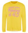 Sweatshirt Looking totally Fabulous at 45 yellow фото