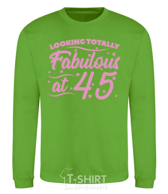 Sweatshirt Looking totally Fabulous at 45 orchid-green фото