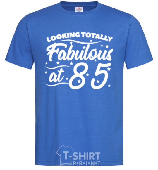 Мужская футболка Looking totally Fabulous at 85 Ярко-синий фото