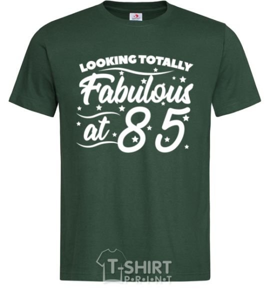 Мужская футболка Looking totally Fabulous at 85 Темно-зеленый фото