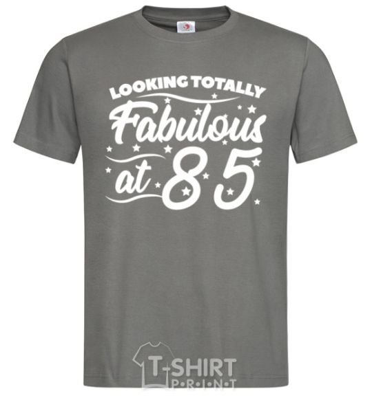 Men's T-Shirt Looking totally Fabulous at 85 dark-grey фото