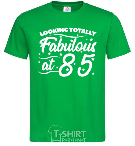 Мужская футболка Looking totally Fabulous at 85 Зеленый фото
