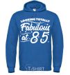 Men`s hoodie Looking totally Fabulous at 85 royal фото