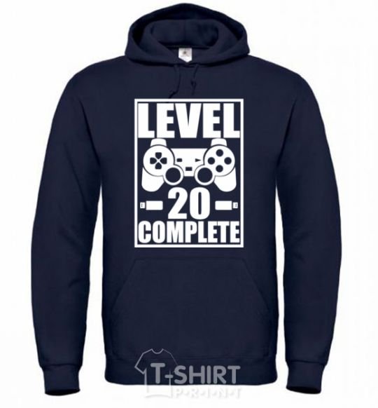 Men`s hoodie Level 20 complete navy-blue фото