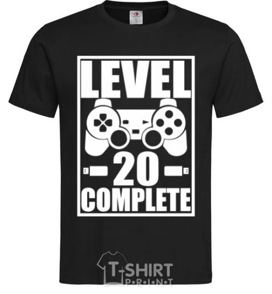 Men's T-Shirt Level 20 complete black фото