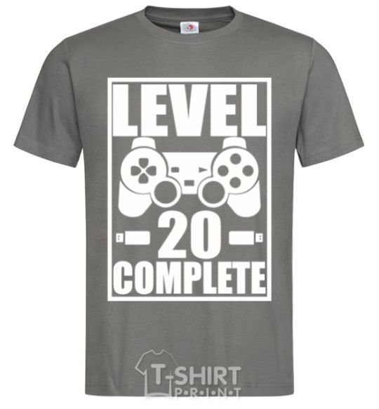 Men's T-Shirt Level 20 complete dark-grey фото