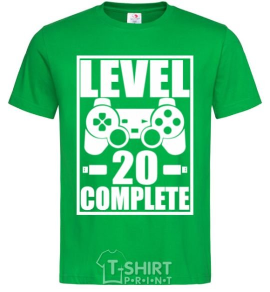 Мужская футболка Level 20 complete Зеленый фото