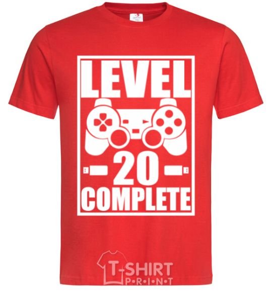 Мужская футболка Level 20 complete Красный фото